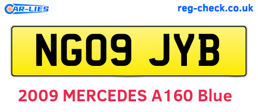 NG09JYB are the vehicle registration plates.