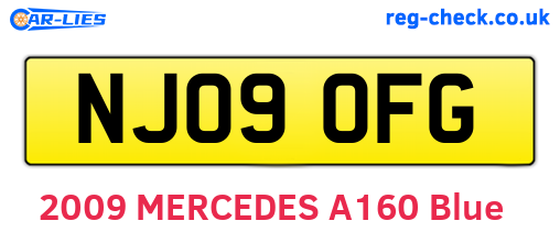 NJ09OFG are the vehicle registration plates.