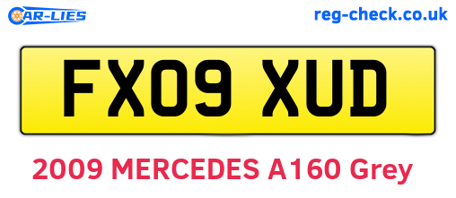 FX09XUD are the vehicle registration plates.