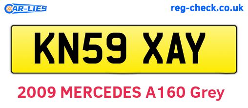 KN59XAY are the vehicle registration plates.
