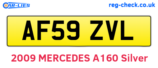 AF59ZVL are the vehicle registration plates.