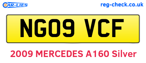 NG09VCF are the vehicle registration plates.