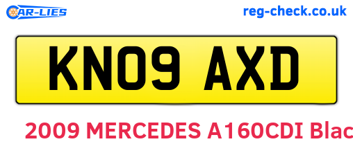 KN09AXD are the vehicle registration plates.