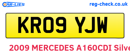 KR09YJW are the vehicle registration plates.