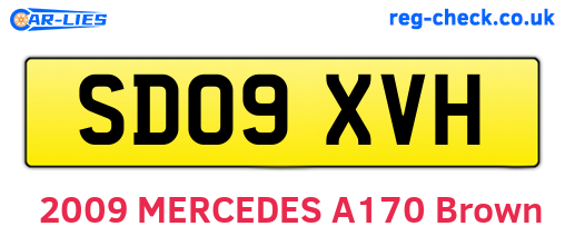 SD09XVH are the vehicle registration plates.