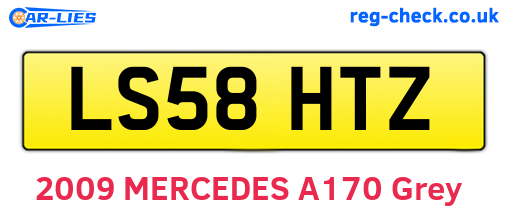 LS58HTZ are the vehicle registration plates.