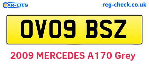 OV09BSZ are the vehicle registration plates.