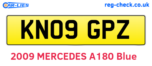 KN09GPZ are the vehicle registration plates.