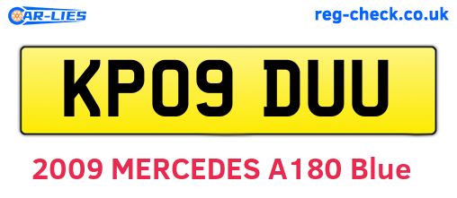 KP09DUU are the vehicle registration plates.