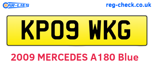 KP09WKG are the vehicle registration plates.
