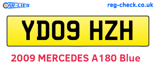 YD09HZH are the vehicle registration plates.