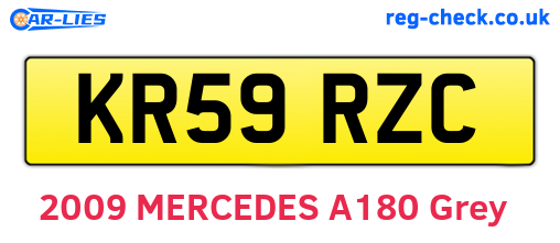 KR59RZC are the vehicle registration plates.