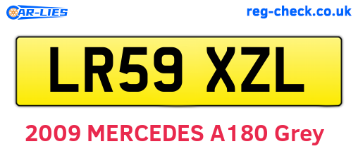 LR59XZL are the vehicle registration plates.