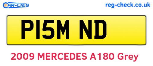P15MND are the vehicle registration plates.