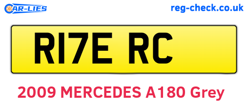 R17ERC are the vehicle registration plates.