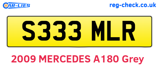 S333MLR are the vehicle registration plates.
