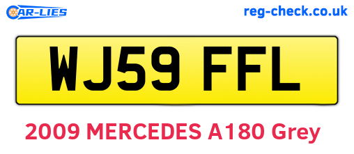 WJ59FFL are the vehicle registration plates.