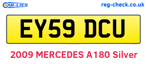 EY59DCU are the vehicle registration plates.