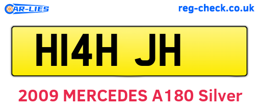 H14HJH are the vehicle registration plates.