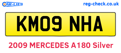 KM09NHA are the vehicle registration plates.