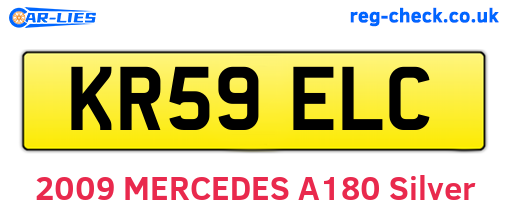 KR59ELC are the vehicle registration plates.