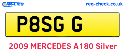 P8SGG are the vehicle registration plates.