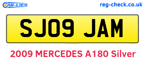 SJ09JAM are the vehicle registration plates.
