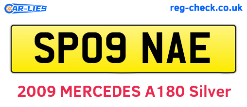 SP09NAE are the vehicle registration plates.