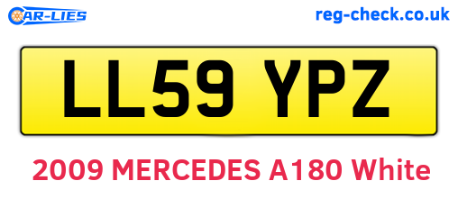 LL59YPZ are the vehicle registration plates.