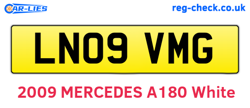 LN09VMG are the vehicle registration plates.
