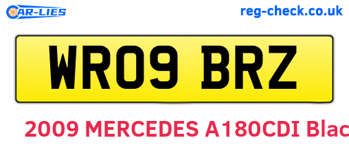 WR09BRZ are the vehicle registration plates.