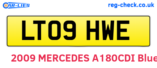 LT09HWE are the vehicle registration plates.