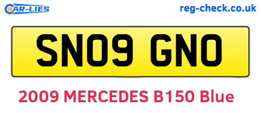 SN09GNO are the vehicle registration plates.