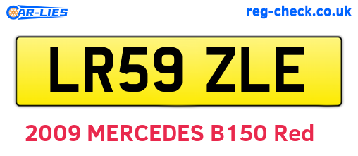 LR59ZLE are the vehicle registration plates.