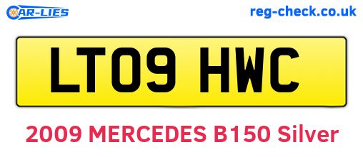 LT09HWC are the vehicle registration plates.