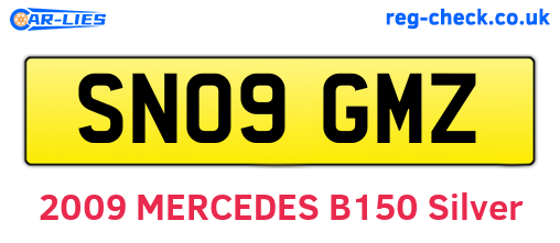 SN09GMZ are the vehicle registration plates.
