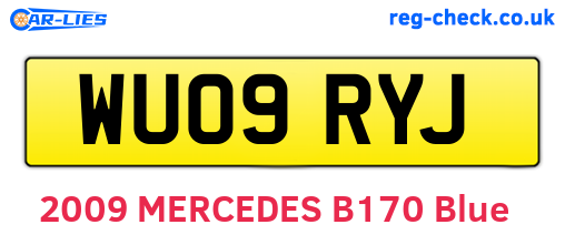 WU09RYJ are the vehicle registration plates.