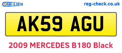 AK59AGU are the vehicle registration plates.