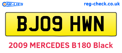 BJ09HWN are the vehicle registration plates.