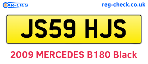 JS59HJS are the vehicle registration plates.