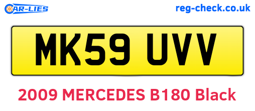 MK59UVV are the vehicle registration plates.
