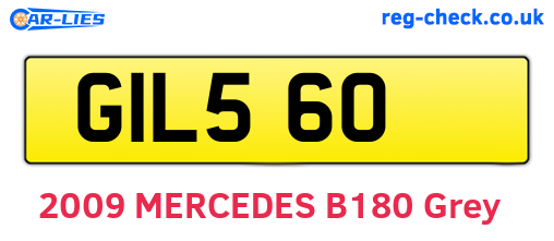 GIL560 are the vehicle registration plates.