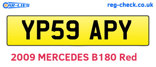 YP59APY are the vehicle registration plates.