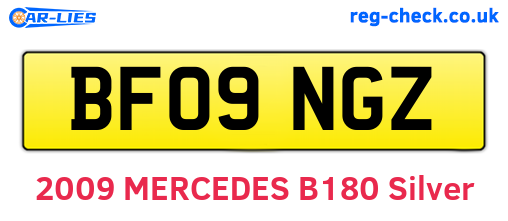 BF09NGZ are the vehicle registration plates.