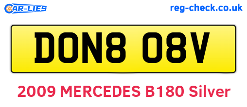 DON808V are the vehicle registration plates.