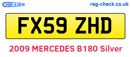 FX59ZHD are the vehicle registration plates.