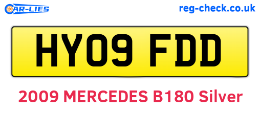 HY09FDD are the vehicle registration plates.