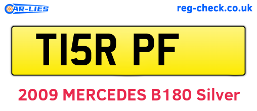 T15RPF are the vehicle registration plates.