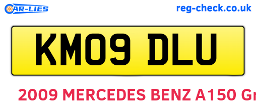 KM09DLU are the vehicle registration plates.