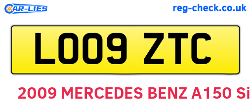 LO09ZTC are the vehicle registration plates.